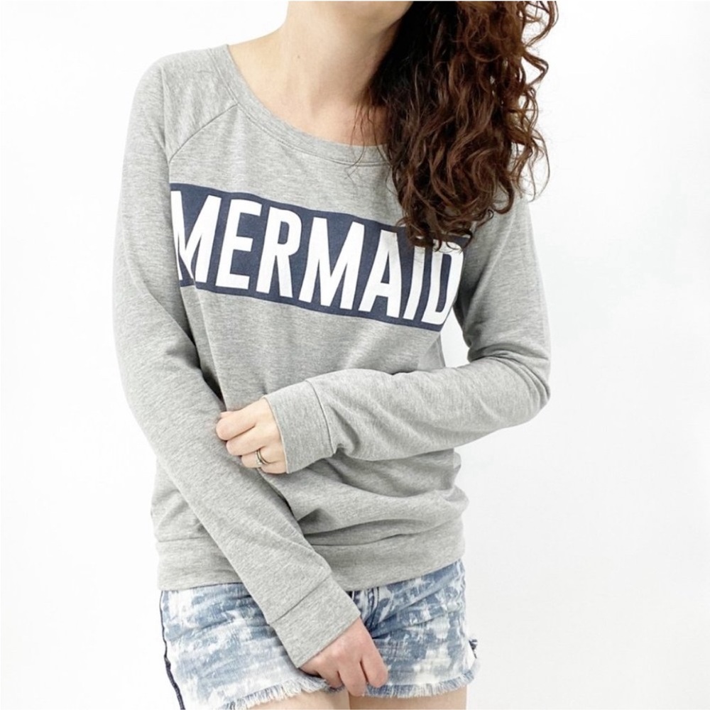 Young Romantics : Gray 'Mermaid' Sweatshirt XS